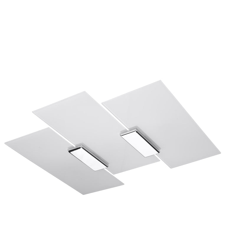 Sollux Lighting Fabiano 3L flush mount ceiling lamp steel E27