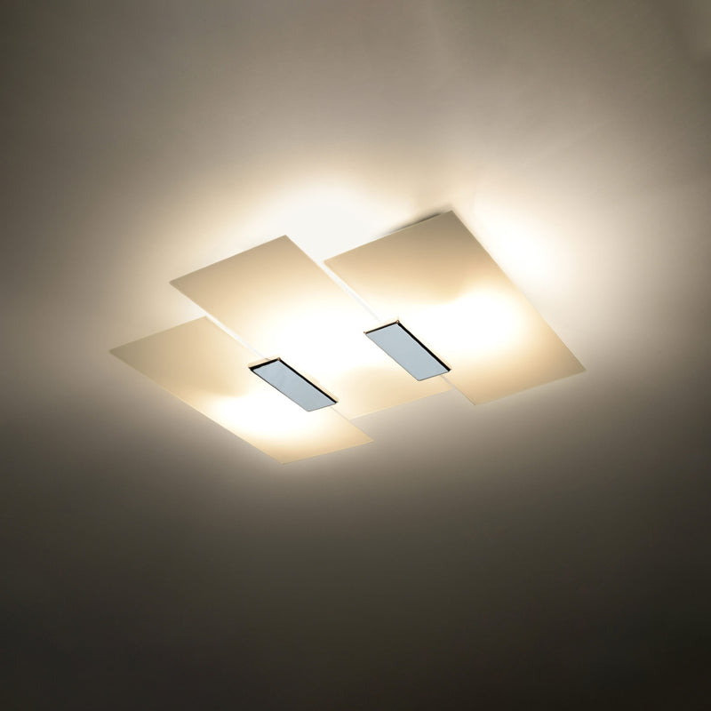 Sollux Lighting Fabiano 3L plafonnier encastrable acier E27