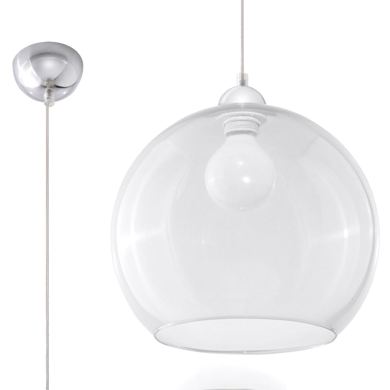 Sollux Lighting Ball 1L pendant lamp glass E27, D 30cm