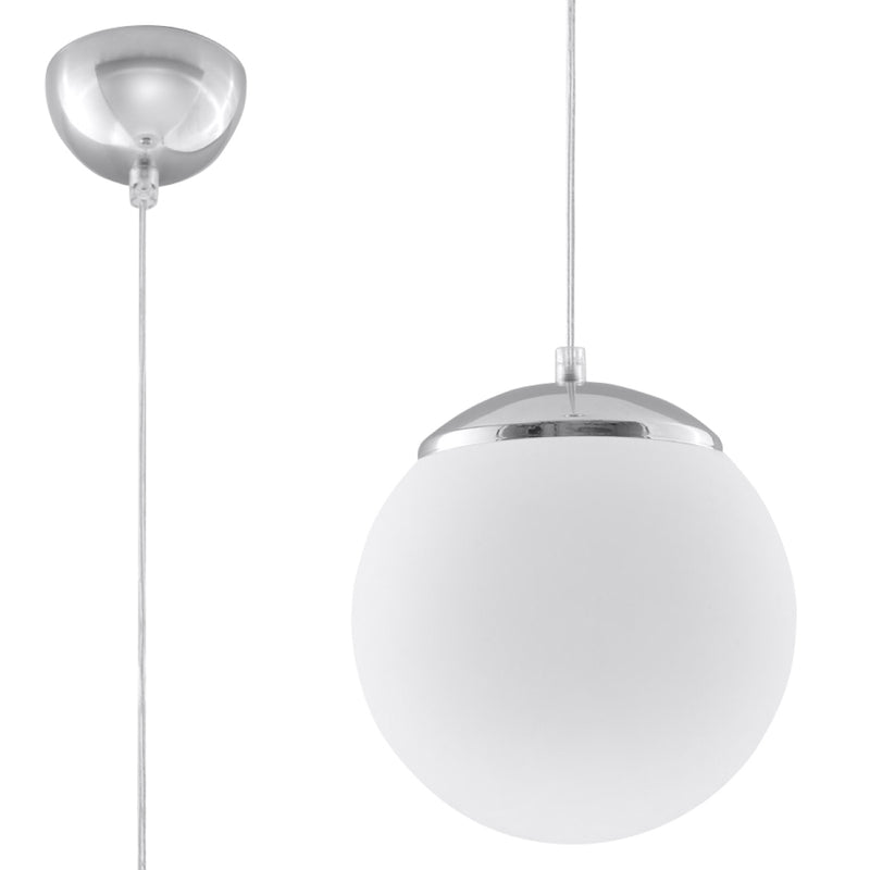 Sollux Lighting Ugo 1L pendant lamp glass E27, D 20-40cm