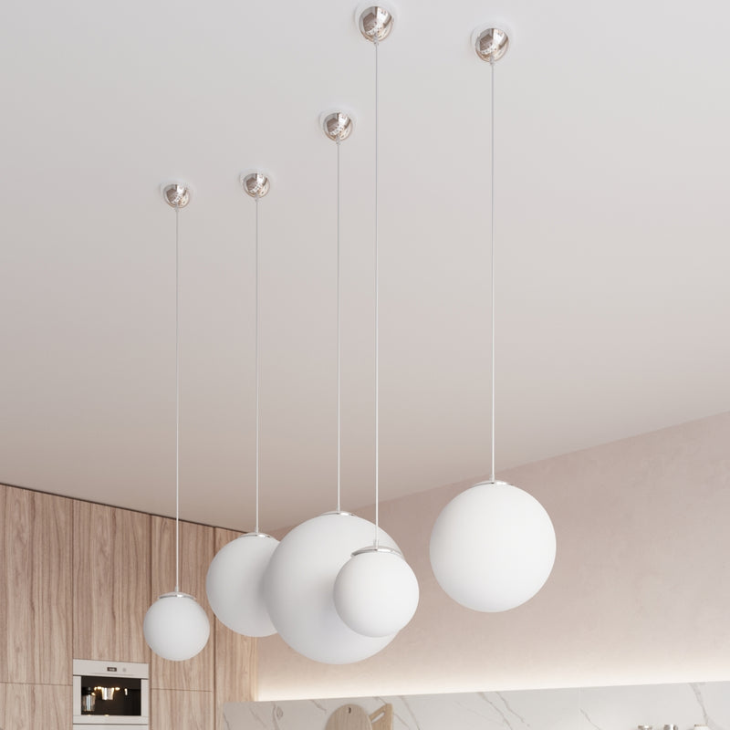 Sollux Lighting Ugo 1L pendant lamp glass E27, D 20-40cm