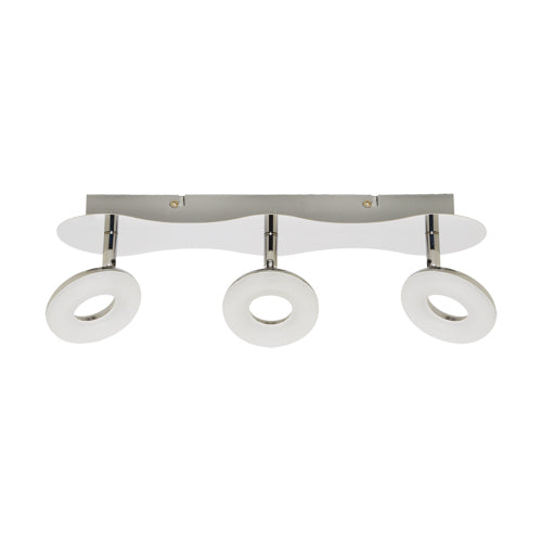 lighting rails STRUHM DONAT  LED (SMD)3 x 5W stainless steel  chrome