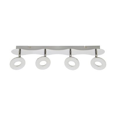 lighting rails STRUHM DONAT  LED (SMD)4 x 5W stainless steel  chrome