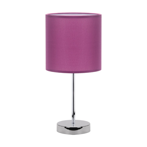 table lamps STRUHM AGNES E14 40W stainless steel purple