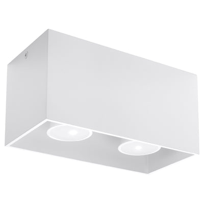 Sollux Lighting Quad 2L ceiling spotlights aluminium GU10