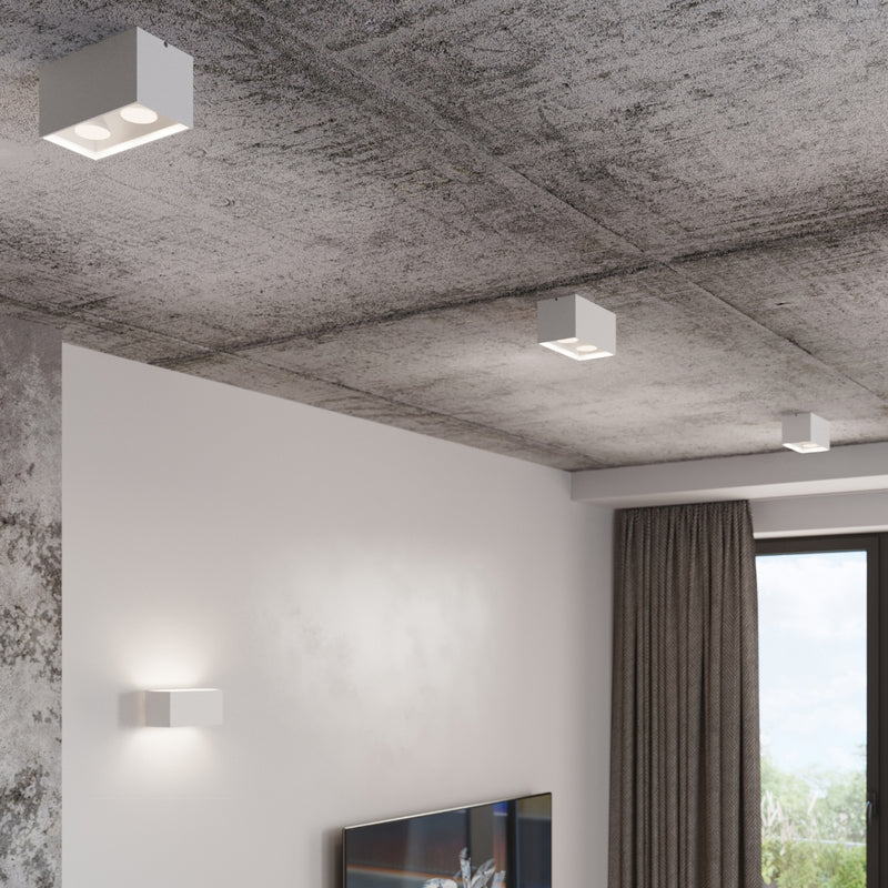 Sollux Lighting Quad 2L spots de plafond aluminium GU10