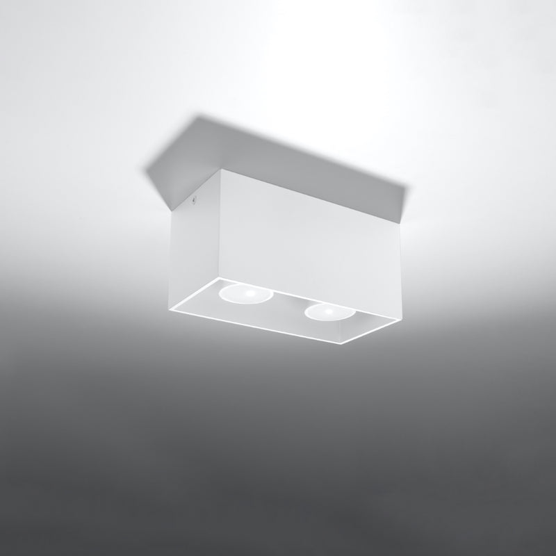 Sollux Lighting Quad 2L spots de plafond aluminium GU10