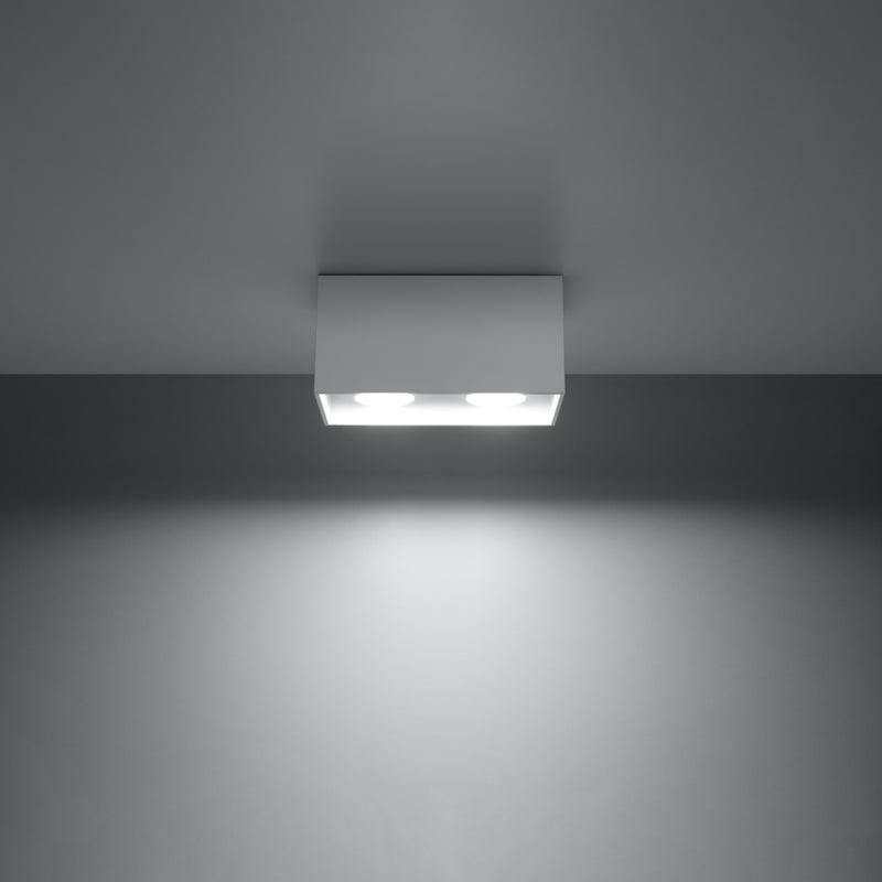 Sollux Lighting Quad 2L spots de plafond aluminium GU10