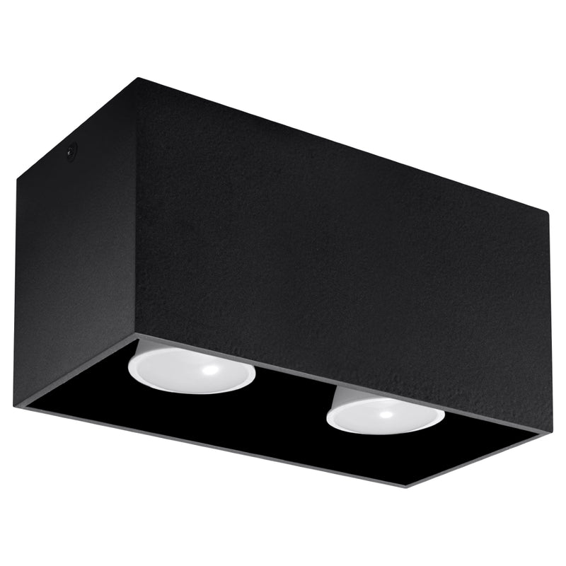 Sollux Lighting Quad 2L ceiling spotlights aluminium GU10