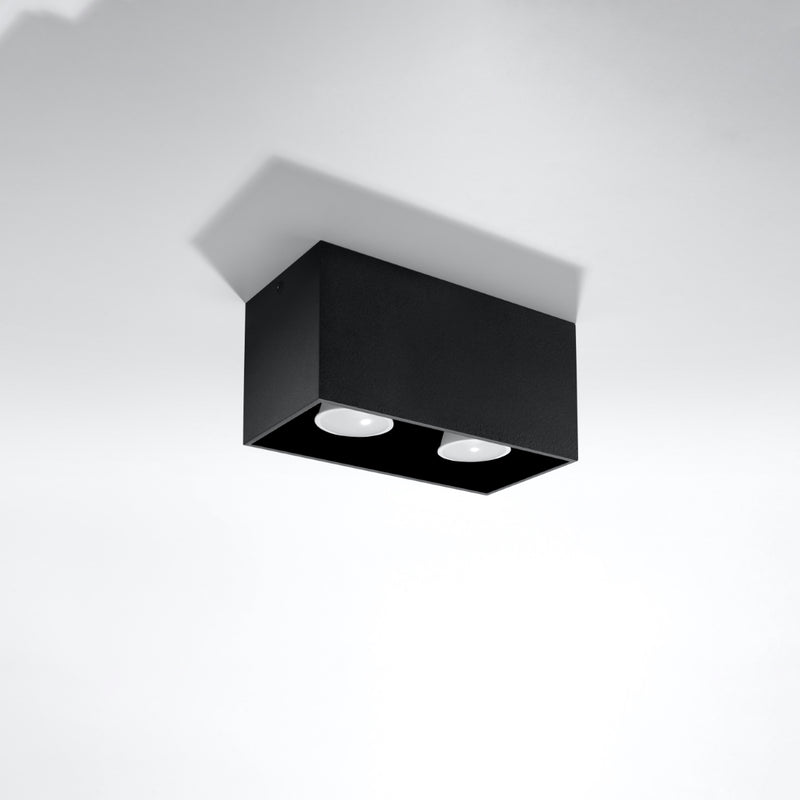 Sollux Lighting Quad 2L spots de plafond aluminium GU10