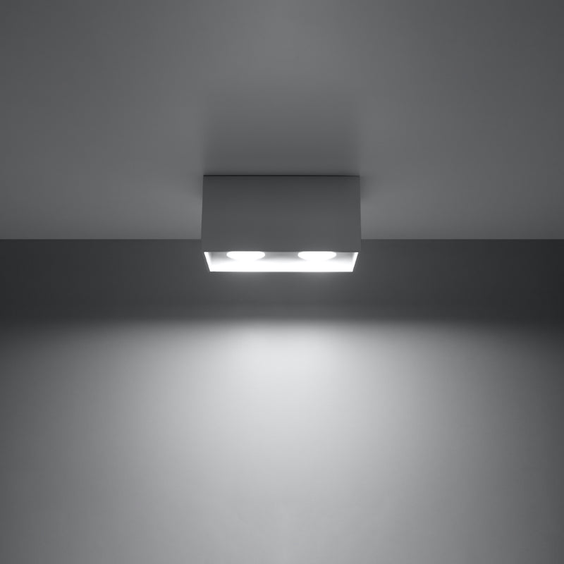 Sollux Lighting Quad 2L spots de plafond aluminium GU10