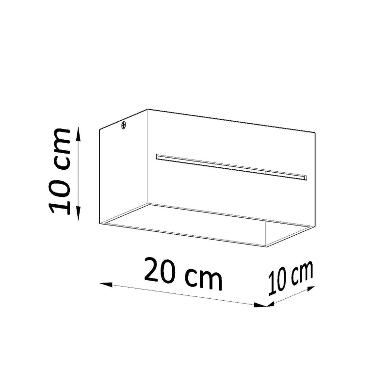 Sollux Lighting Lobo 2L Plafón aluminio G9