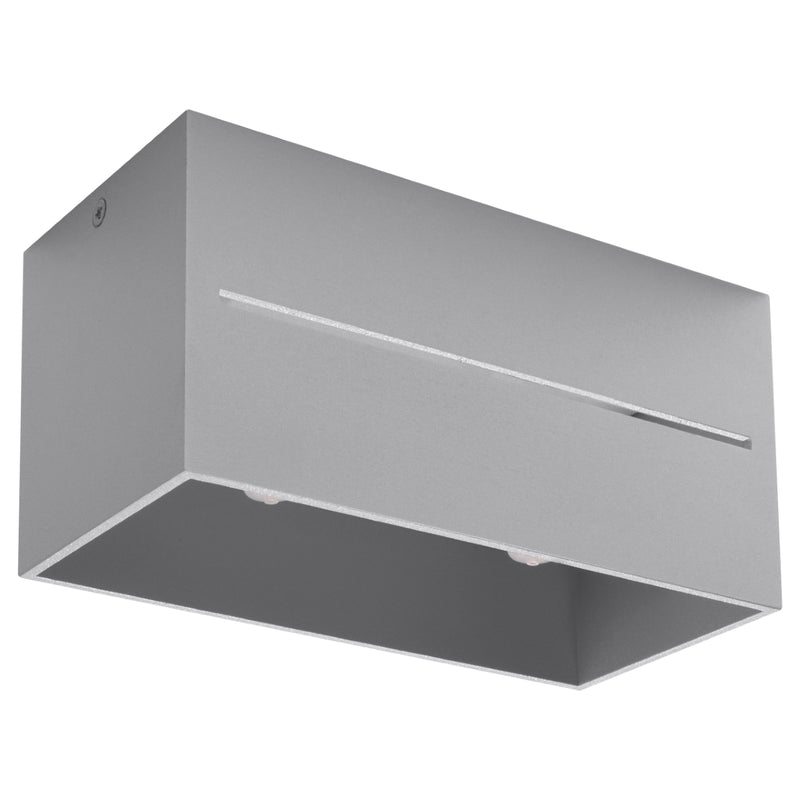 Sollux Lighting Lobo 2L ceiling lamp aluminium G9