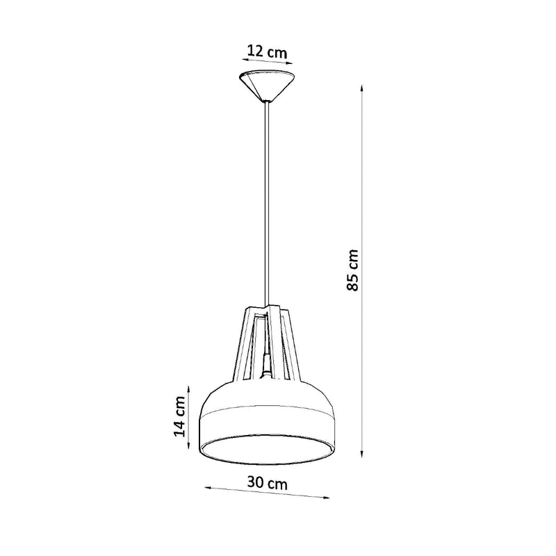 Sollux Lighting Casco 1L pandantlamp staal E27