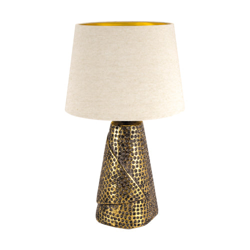 Table lamp STRUHM MAGDA E27 40W ceramics gold