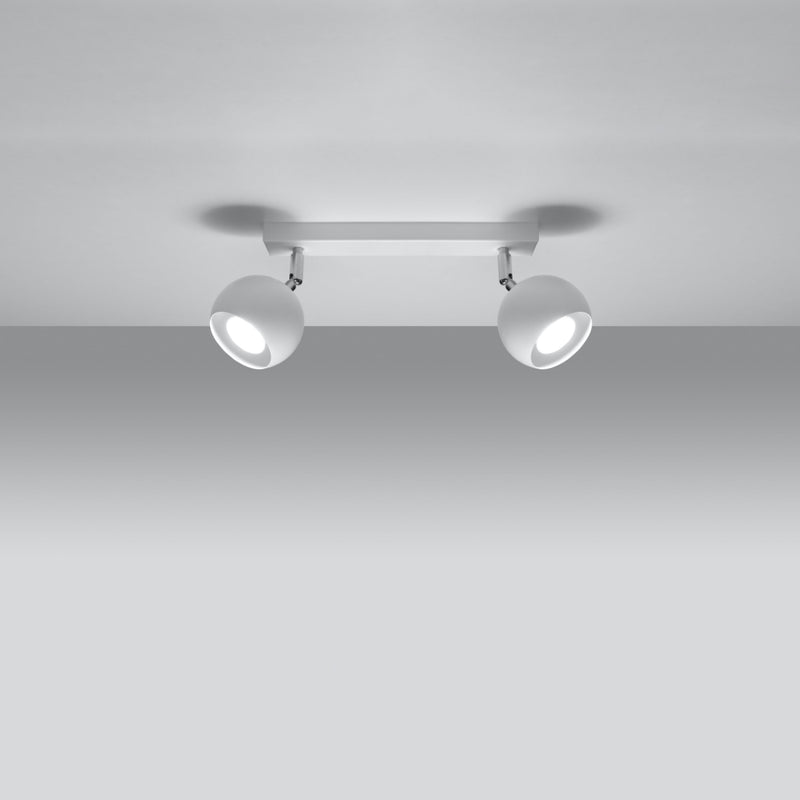 Sollux Lighting Oculare 2L ceiling spotlights steel GU10