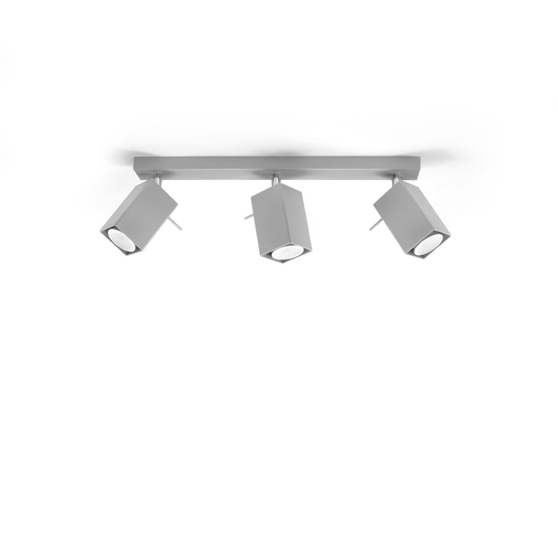 Sollux Lighting Merida 3L Monorail-Beleuchtungslampe Stahl GU10, B 45 cm