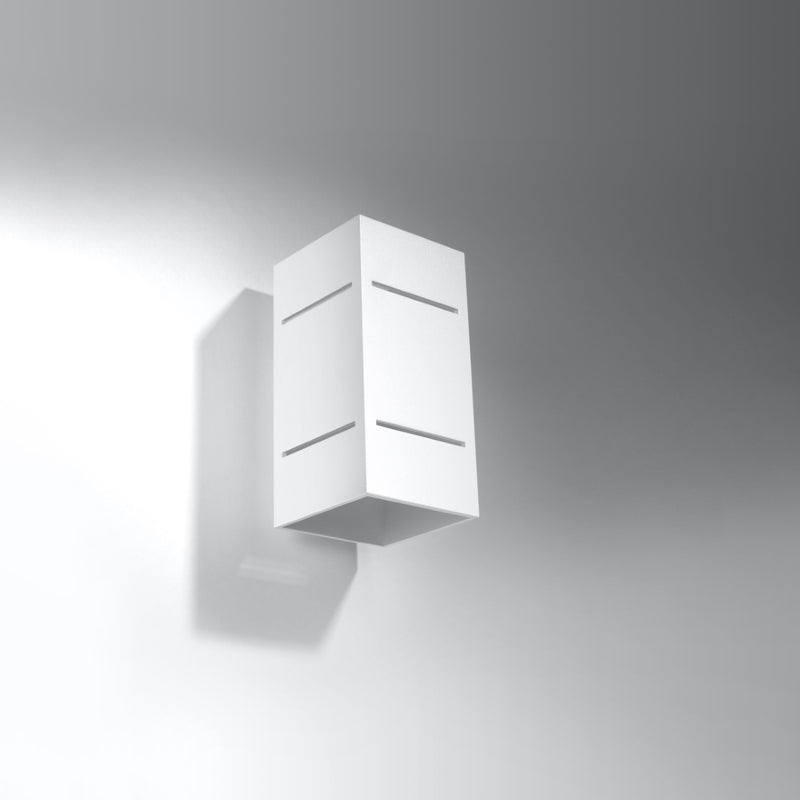 Sollux Illuminazione Blocco 1L lampada da parete in alluminio G9