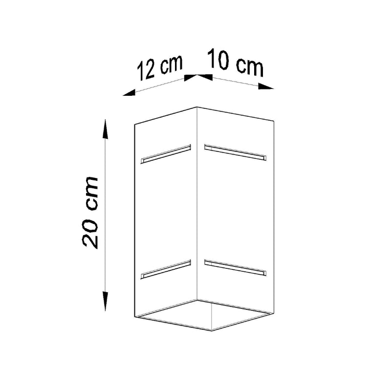 Sollux Lighting Blocco 1L Aplique aluminio G9