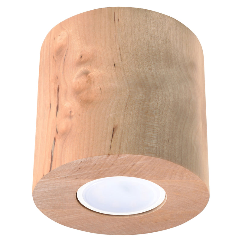 Sollux Lighting Orbis 1L ceiling spotlight wood GU10