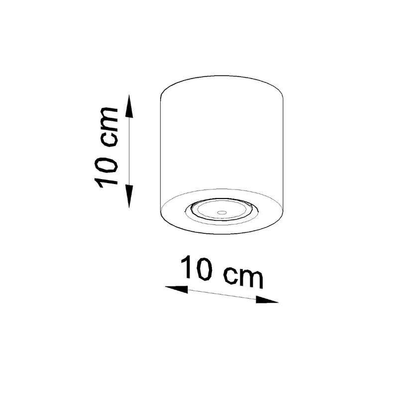 Sollux Lighting Orbis 1L ceiling spotlight wood GU10