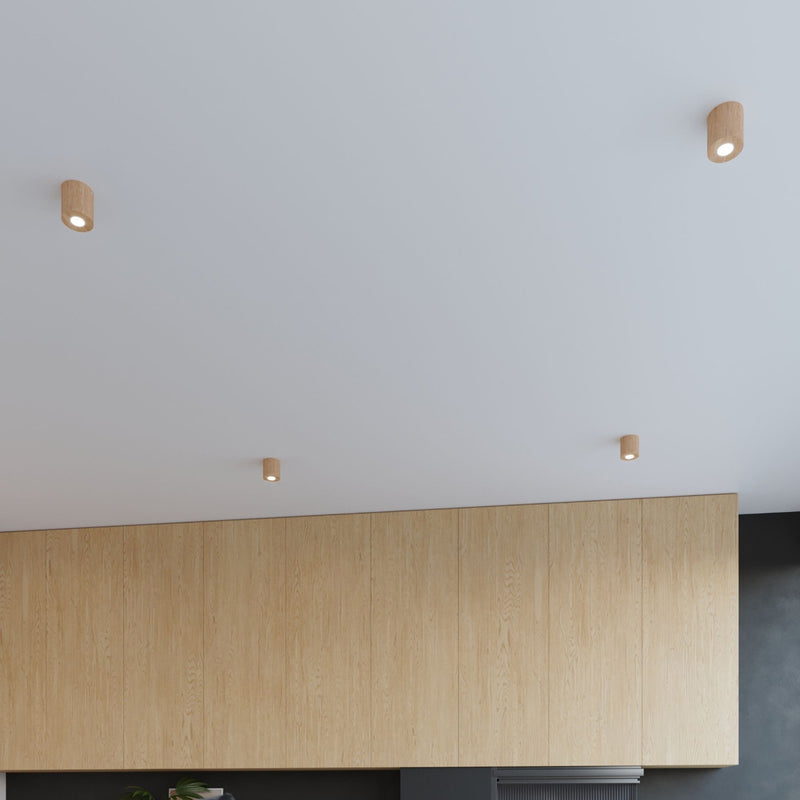 Sollux Lighting Orbis 1L faretto da soffitto legno GU10