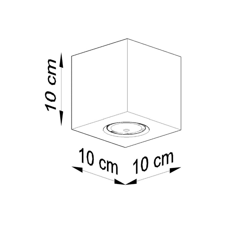 Sollux Lighting Quad 1L faretto da soffitto legno GU10