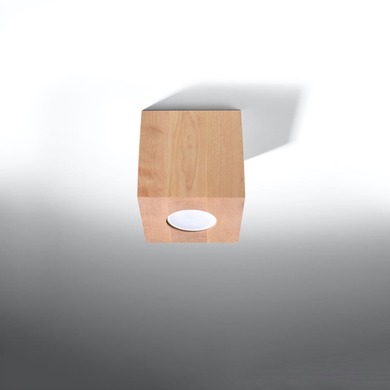 Sollux Lighting Foco de techo Quad 1L madera GU10