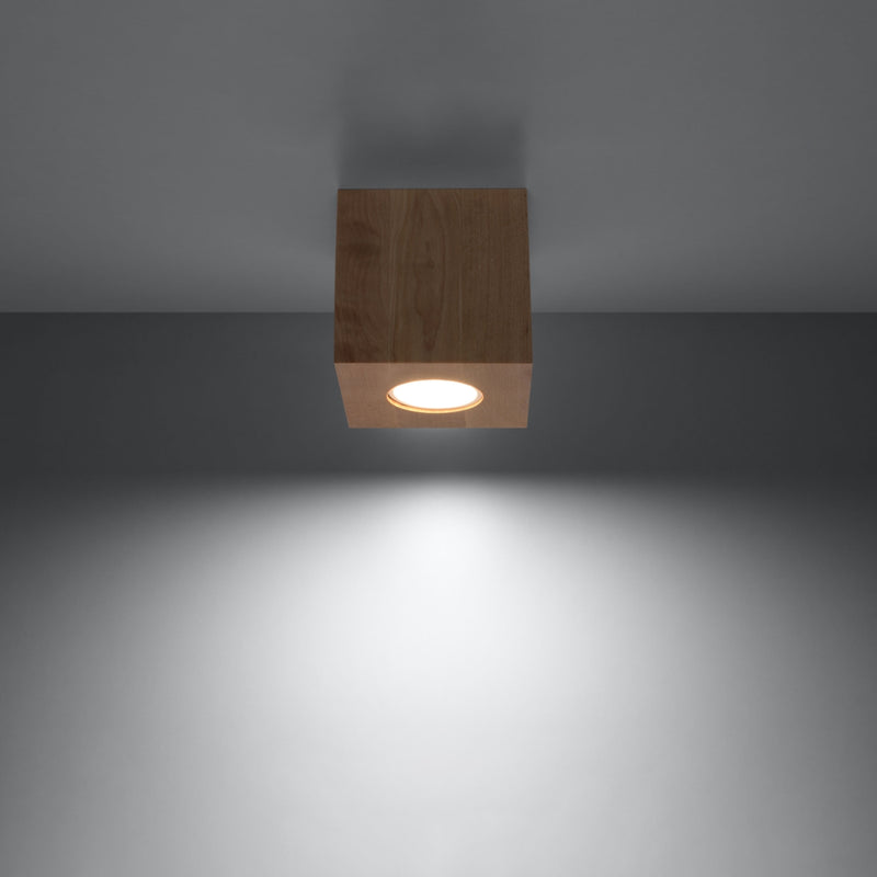 Sollux Lighting Quad 1L faretto da soffitto legno GU10