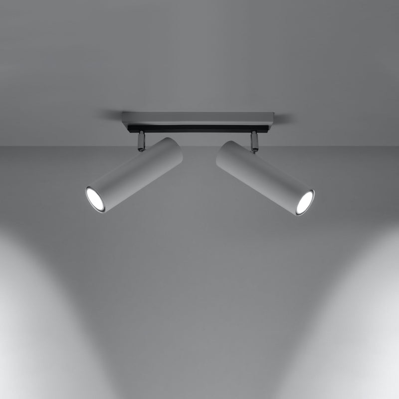 Sollux Lighting Direzione 2L ceiling spotlight steel GU10