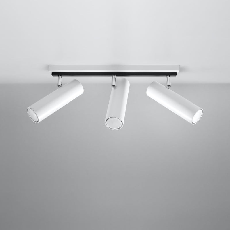 Sollux Lighting Direzione 3L Faretto da soffitto in acciaio GU10