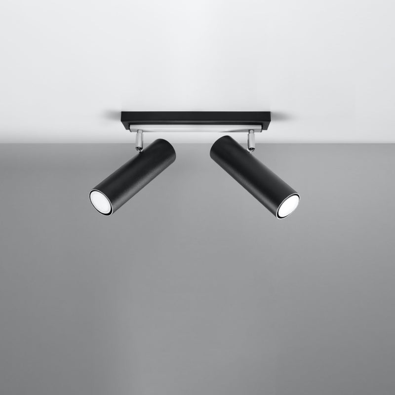 Sollux Lighting Direzione 2L ceiling spotlight steel GU10