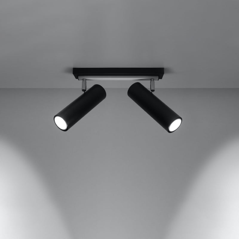 Sollux Lighting Direzione 2L ceiling spotlight steel GU10