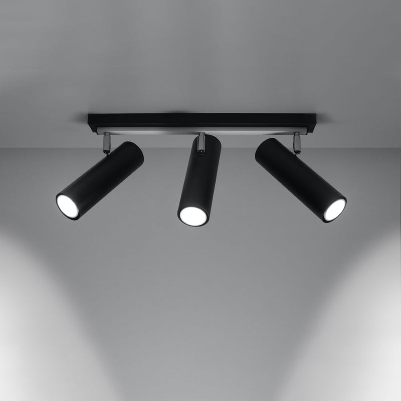 Sollux Lighting Direzione 3L Faretto da soffitto in acciaio GU10