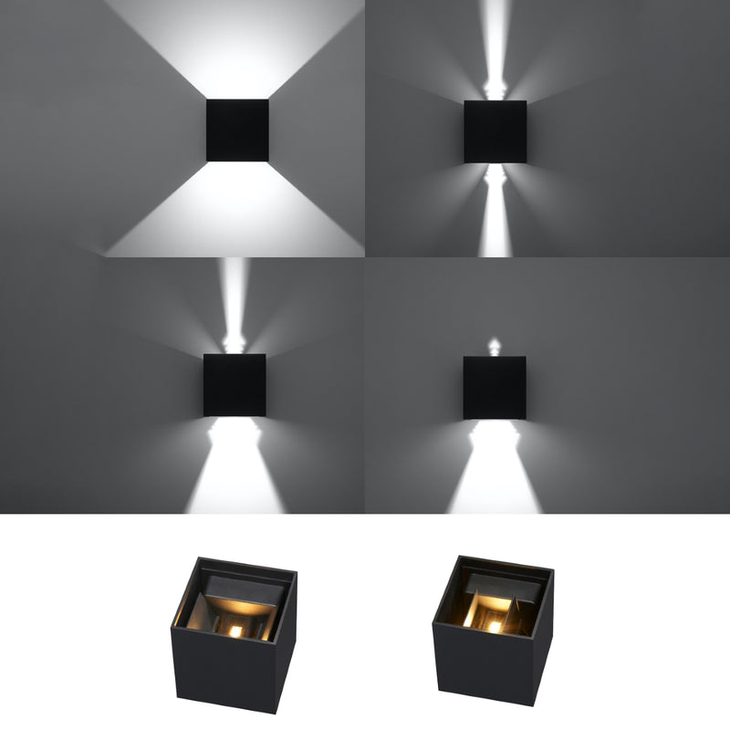 Sollux Lighting Luca 1L wandlamp aluminium LED