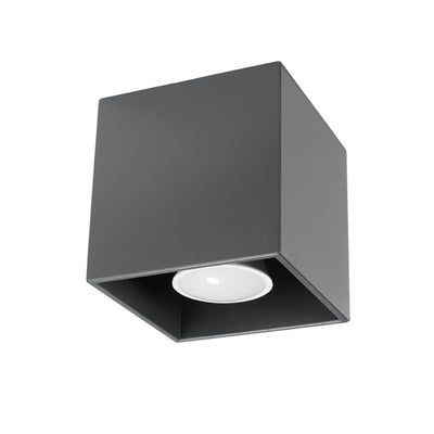 Sollux Lighting Quad 1L ceiling spotlight aluminium GU10