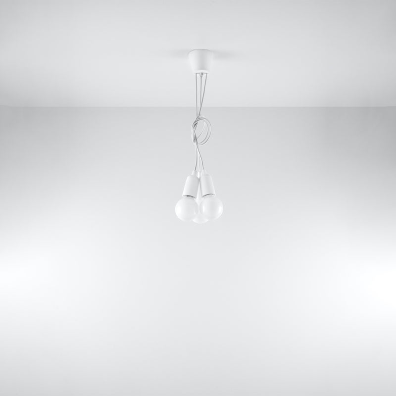 Sollux Lighting Lampada a sospensione Diego 3L PVC E27