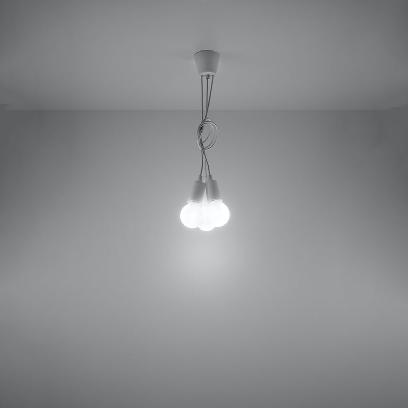 Sollux Lighting Diego 3L pendant lamp PVC E27