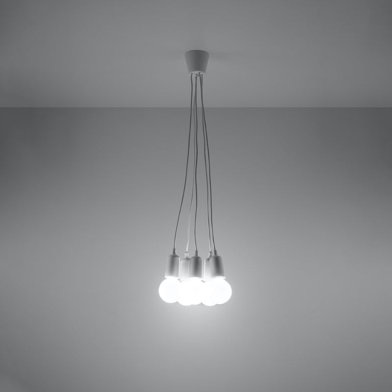 Sollux Lighting Diego 5L pendant lamp PVC E27