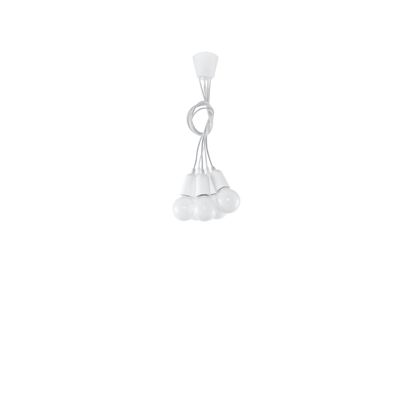 Sollux Lighting Diego 5L hanglamp PVC E27