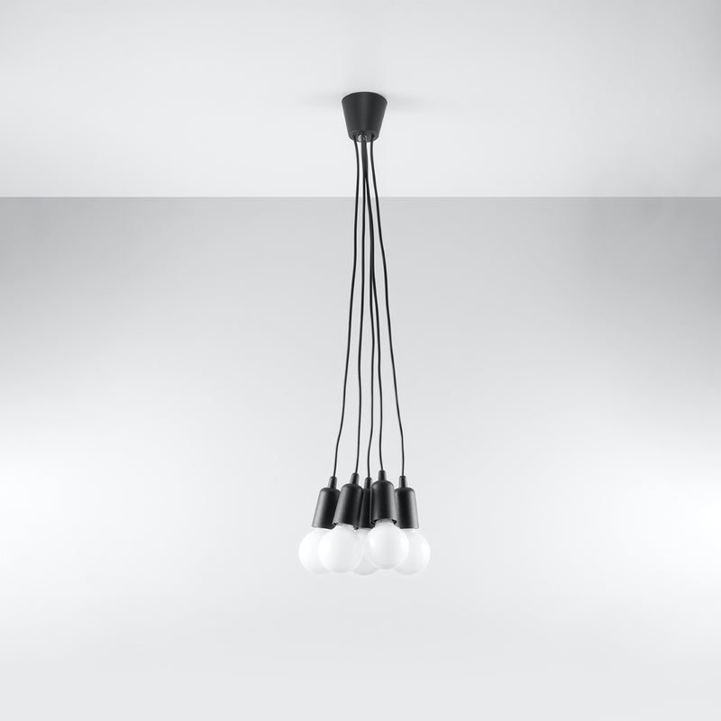 Sollux Lighting Diego 5L hanglamp PVC E27