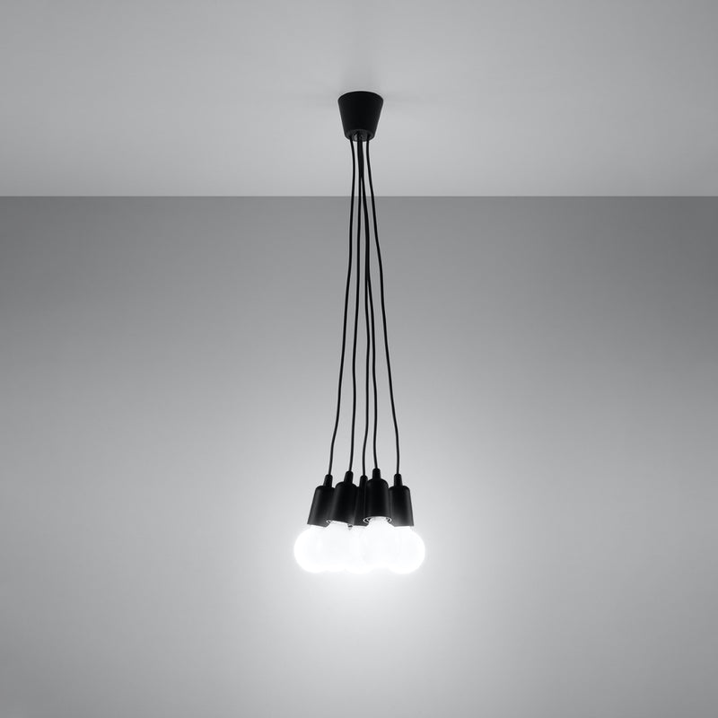 Sollux Lighting Diego 5L pendant lamp PVC E27