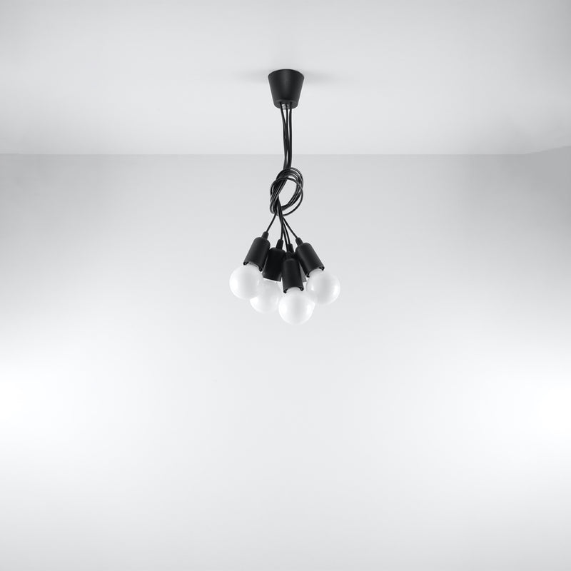 Sollux Lighting Diego 5L pendant lamp PVC E27