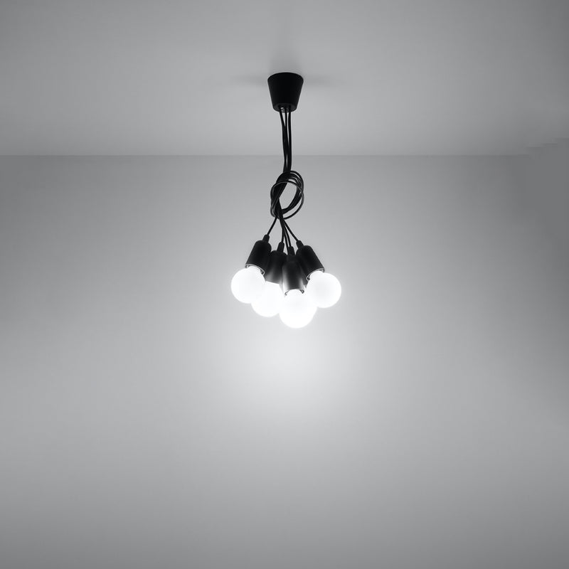 Sollux Lighting Diego 5L pendant lamp PVC E27