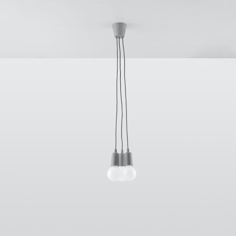 Sollux Lighting Diego 3L Pendelleuchte PVC E27