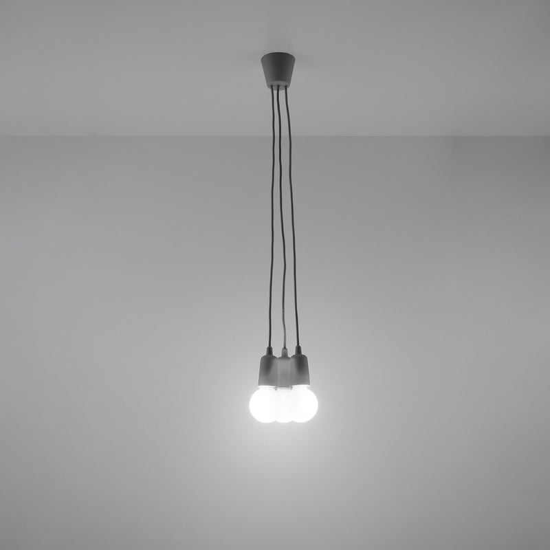 Sollux Lighting Diego 3L Lámpara colgante PVC E27