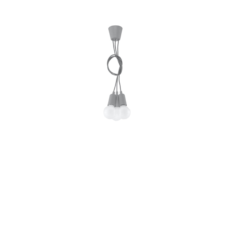 Sollux Lighting Diego 3L Pendelleuchte PVC E27