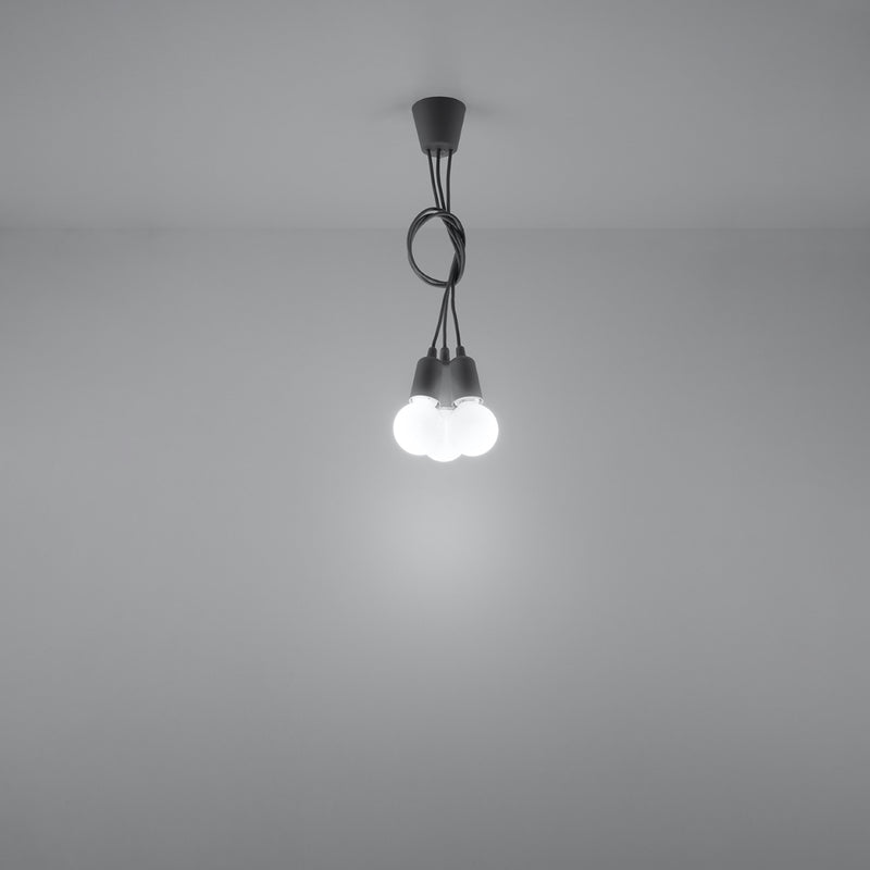 Sollux Lighting Diego 3L pendant lamp PVC E27