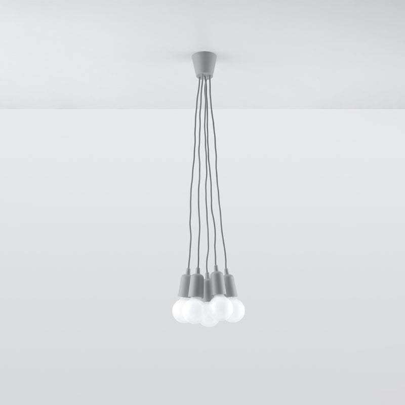 Sollux Lighting Diego 5L pendant lamp PVC E27