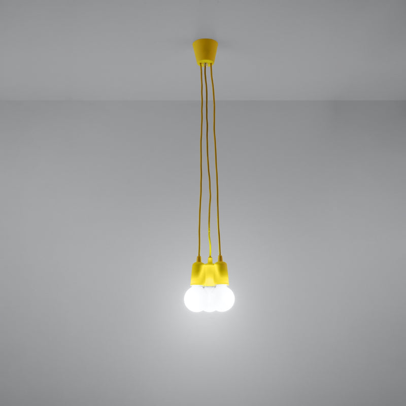 Sollux Lighting Diego 3L pendant lamp PVC E27